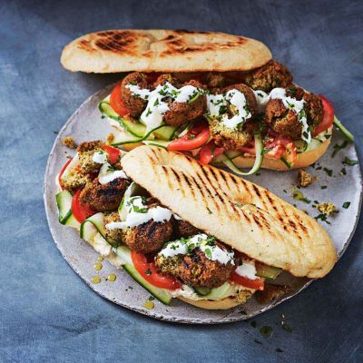 Falafel Toasties With Hummus