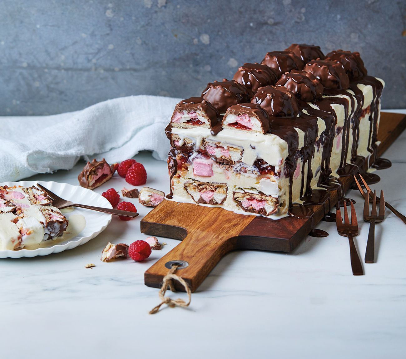 Rocky Road Ice-Cream Cake Recipe | Woolworths