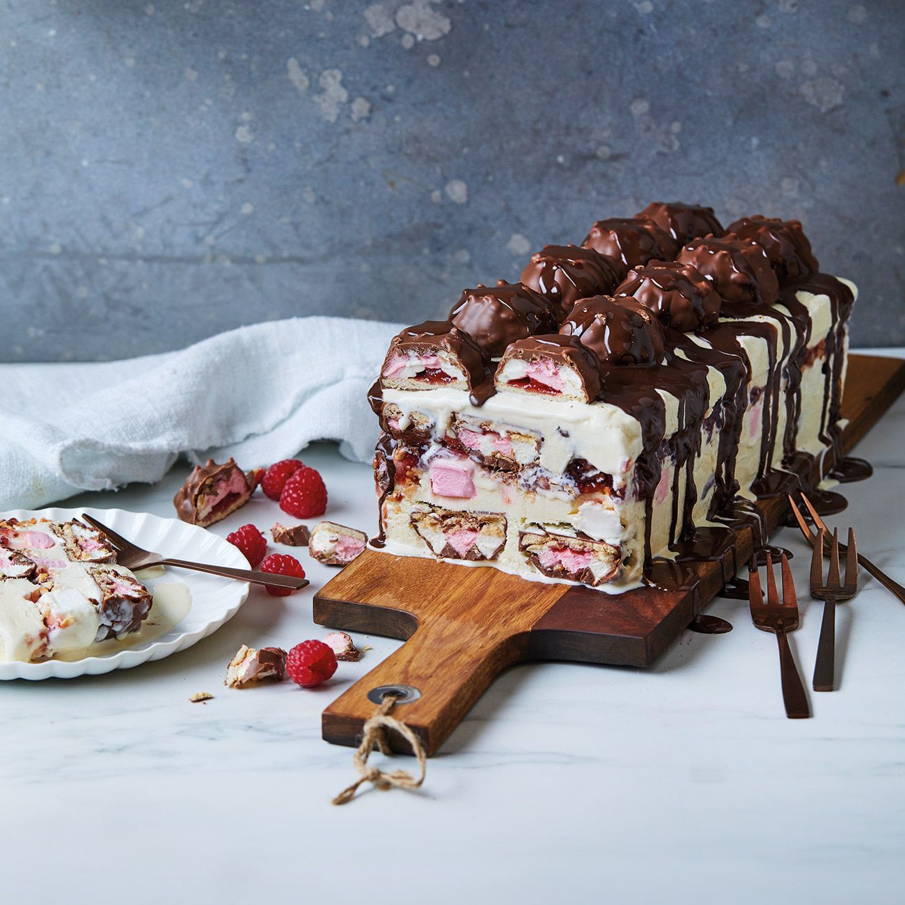 Christmas ice-cream cake