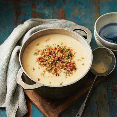 Potato, Chorizo & Leek Soup