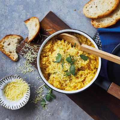 Quick Pumpkin Soup Risotto