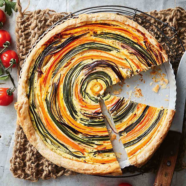 Spiral Veggie Quiche