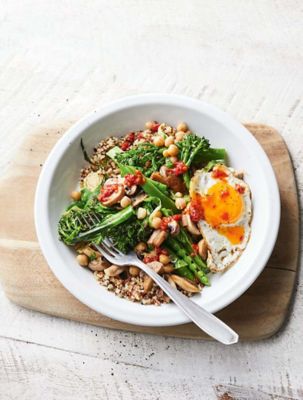 Braised Vegetables With Egg Topper