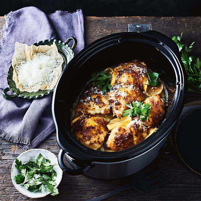 Crispy Chicken Thighs With Lemon & Herbs