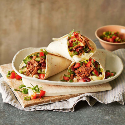 Easy Beef Burritos With Rice & Beans