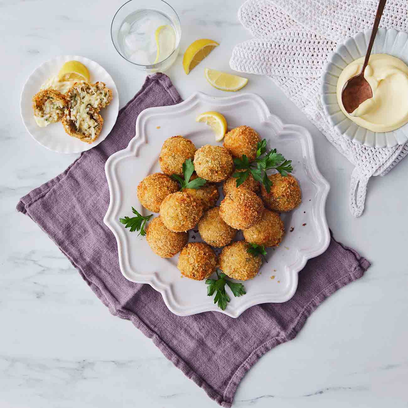 Easy Cheesy Mushroom Arancini
