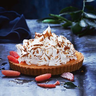 Grapefruit Margarita Tart With Meringue