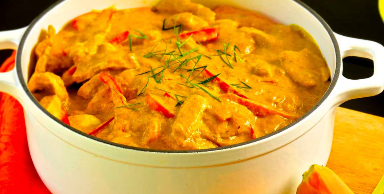 Papaya sales chicken curry