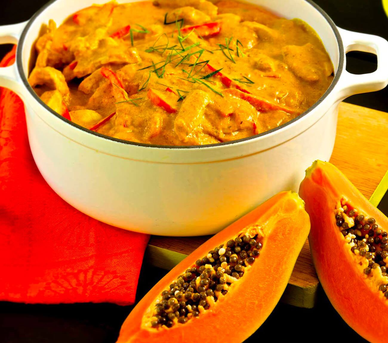 cooking with papaya