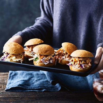 Pulled Pork Rolls With Apple Slaw