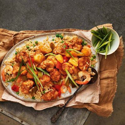 Sweet & Sour Pork With Fried Rice