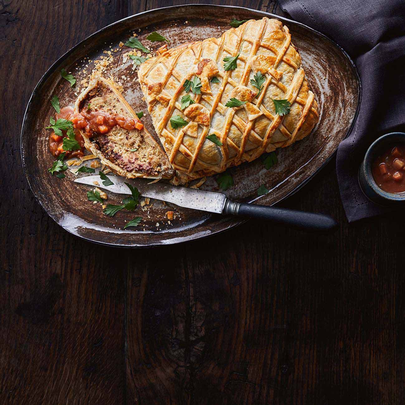 Tofu Wellington With Onion Gravy