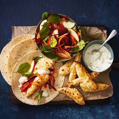 Cheesy Chicken Wraps