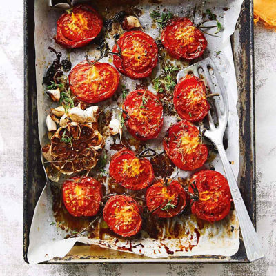 Roast Tomatoes With Garlic, Thyme & Balsamic