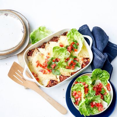 Beef & Bean Enchiladas