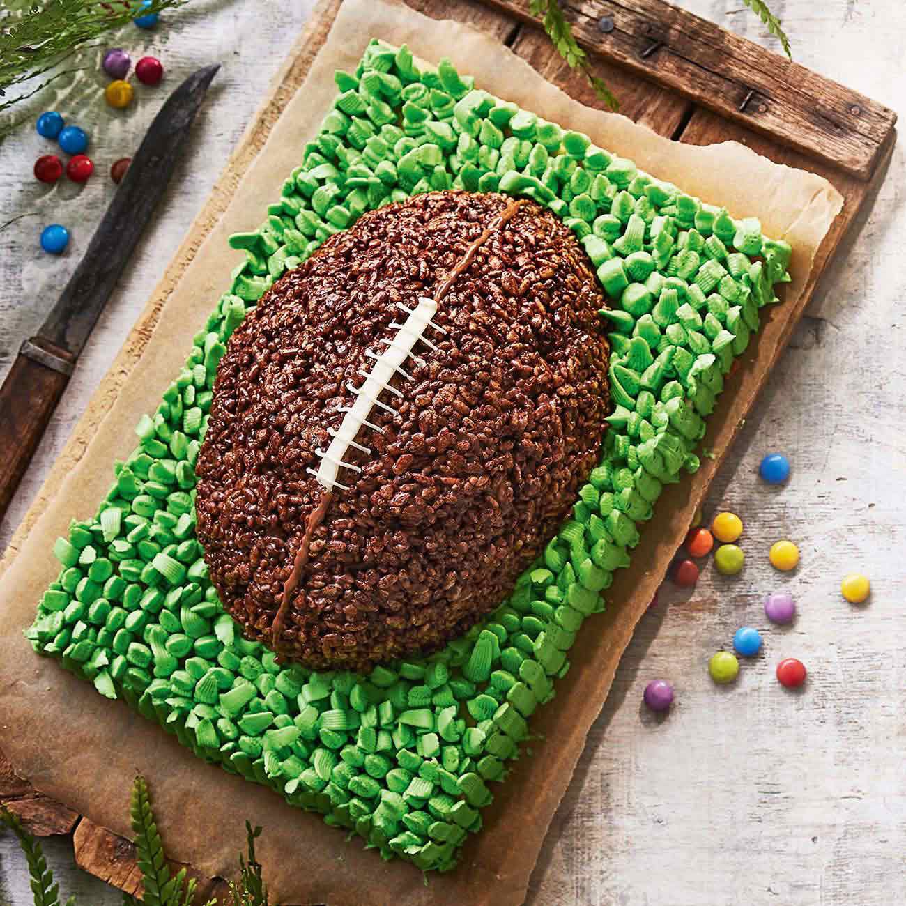 Football shaped cake clearance pan