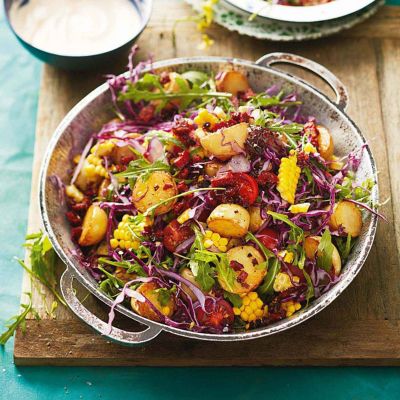 Pan-Fried Potato Chorizo & Rocket Salad