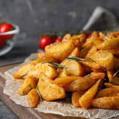 Potato Wedges with Garlic Aioli Dipping Sauce
