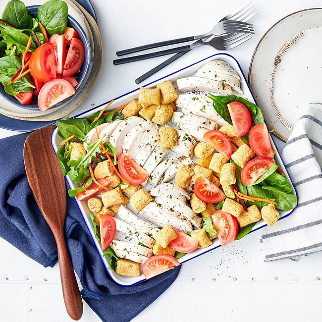 Roast Chicken & Chickpea Tots