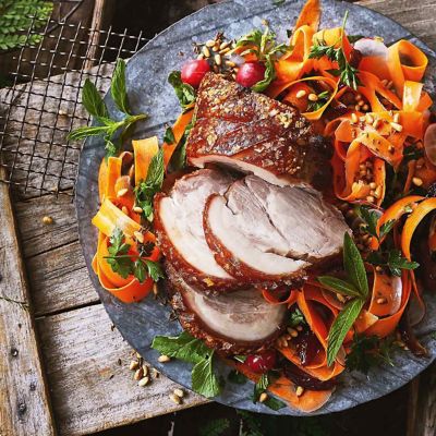 Roast Pork With Carrot & Cumin Salad