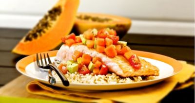 Salmon And Papaya Salsa
