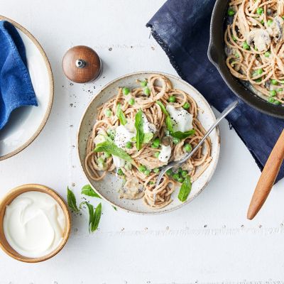 Simple Pea & Bean Pasta