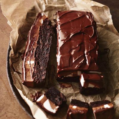 Choc Caramel Brownie Slice