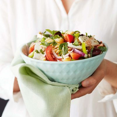 Greek Salad With Pasta