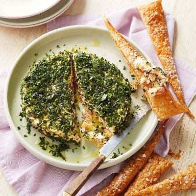 Herbed Cheese With Crisp Pastries