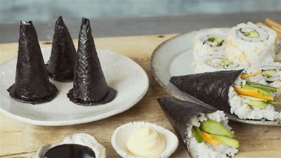 Witches Hat Nori Rolls