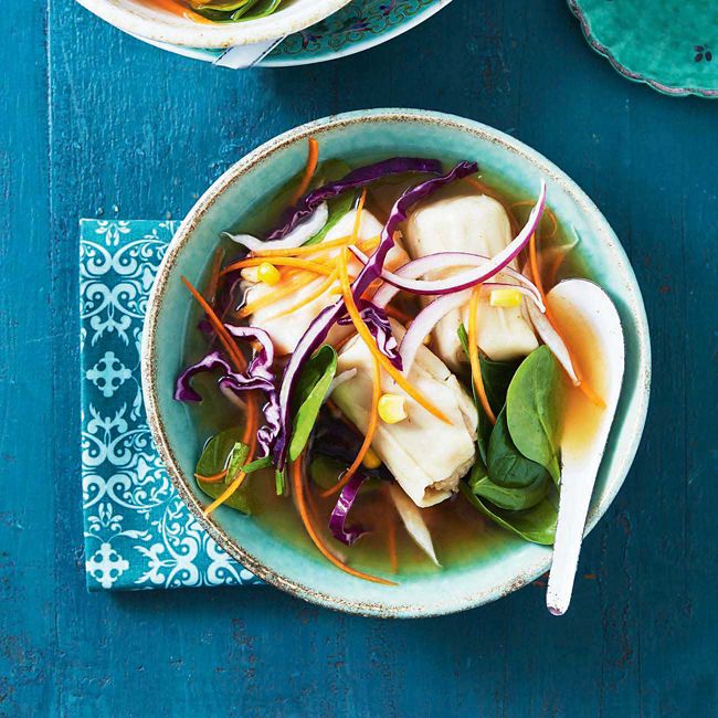 Dim Sim & Veggie Soup