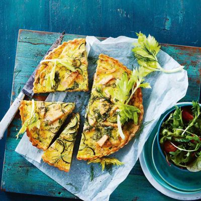 Salmon & Spring Vegetable Quiche