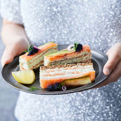 Salmon Finger Sandwiches