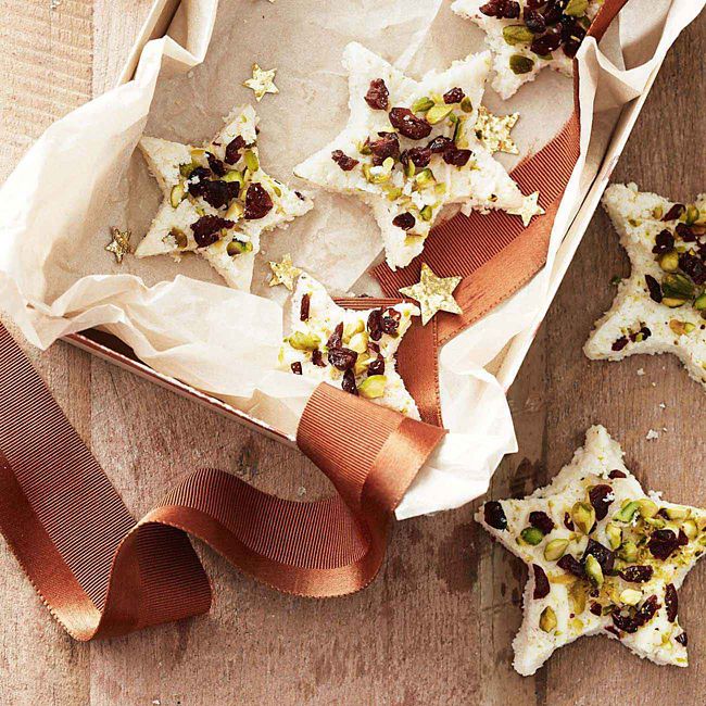 Vegan Coconut, Cranberry & Nut Fudge