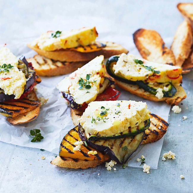 Baked Ricotta With Chargrilled Veggies