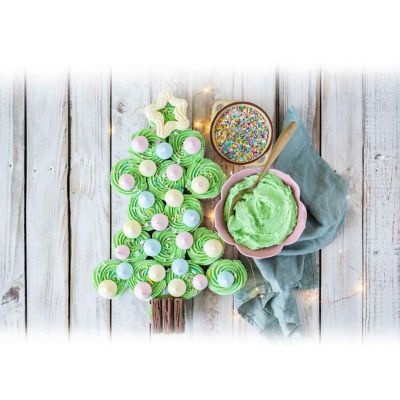 Christmas Tree Pull-Apart Cupcakes