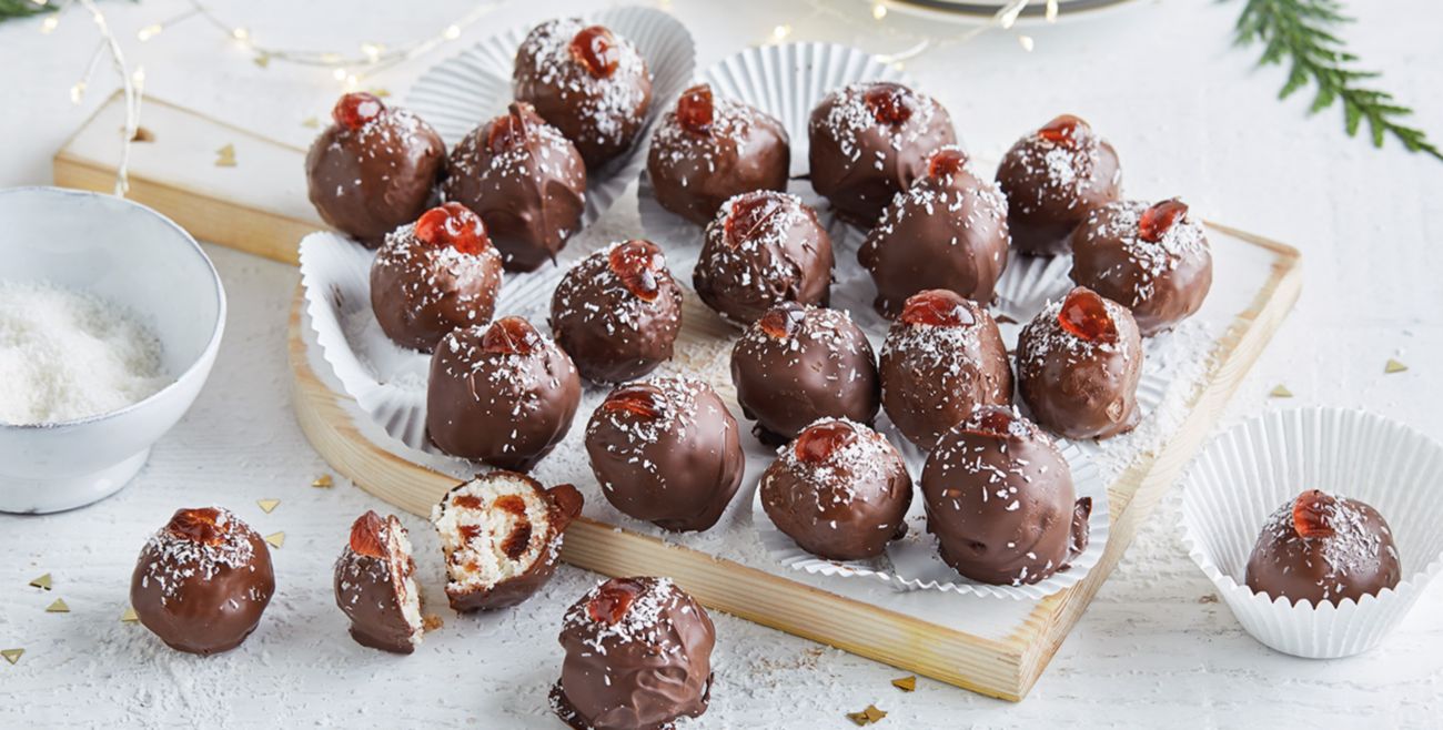 Coconut Cherry Rum Balls Recipe Woolworths