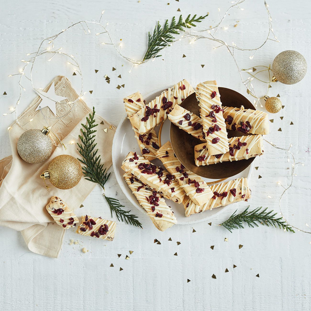 Cranberry & White Chocolate Shortbread