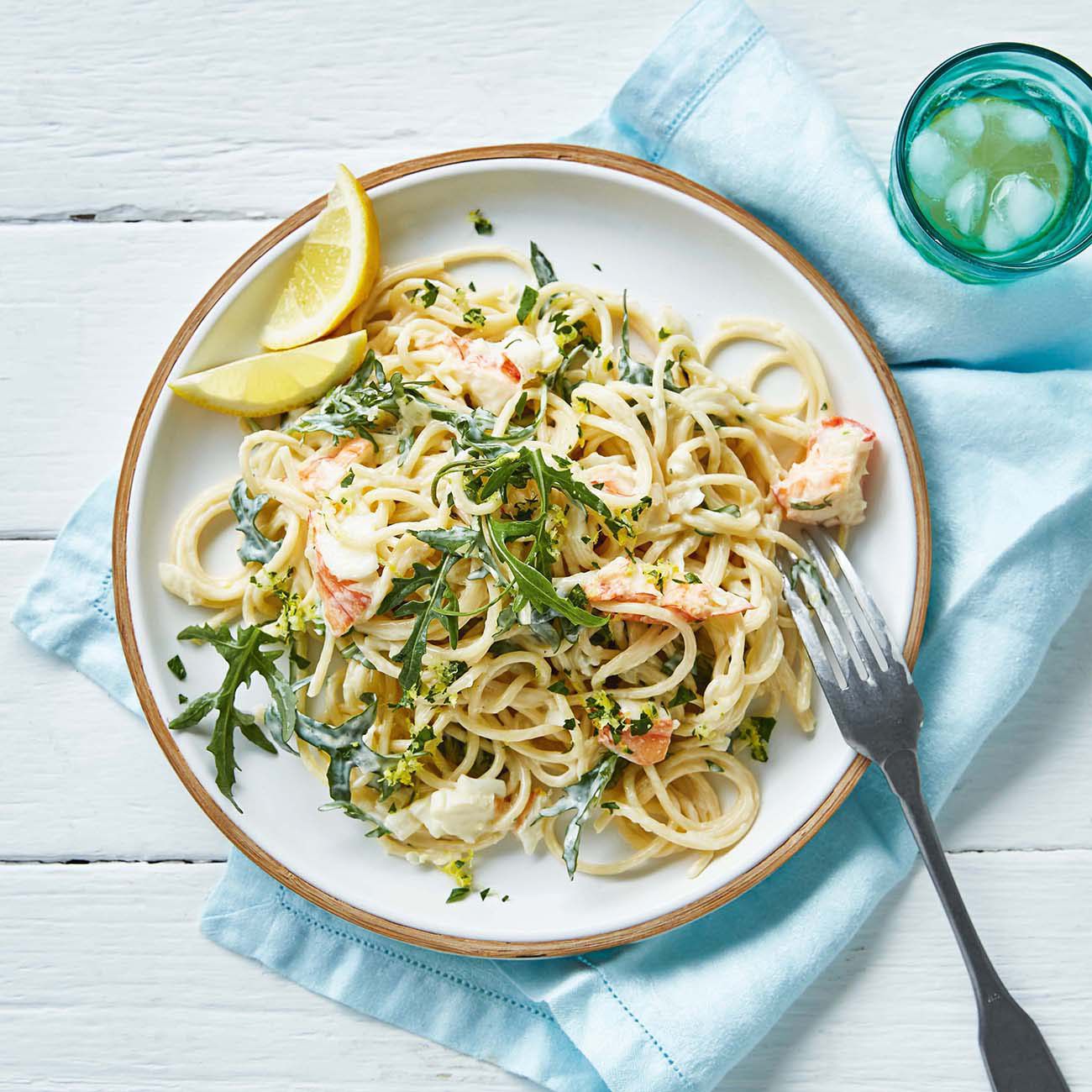 Creamy Lobster Spaghetti