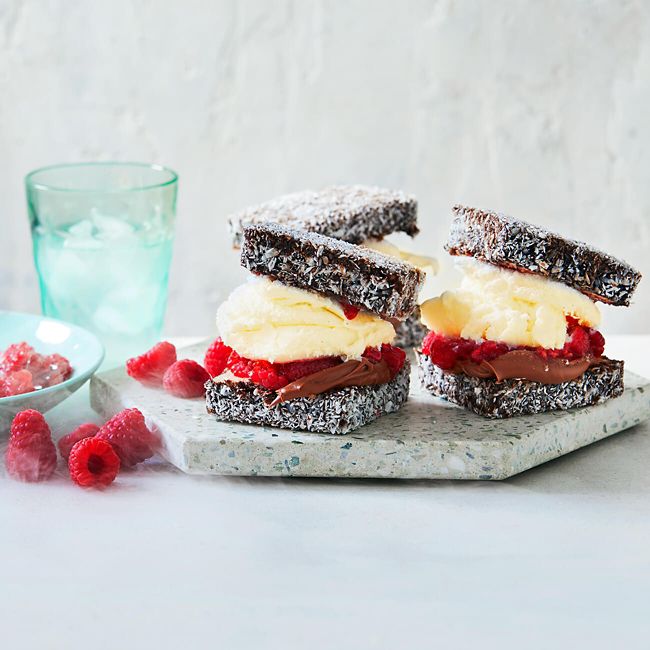 Lamington Ice-Cream Scones