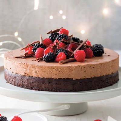 Velvety Double Choc Cheesecake