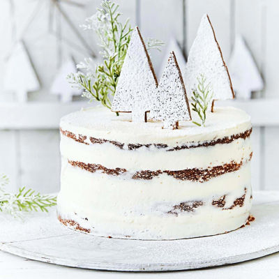 White Christmas Layer Cake