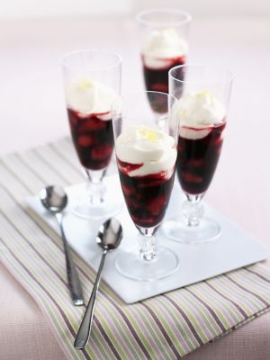 Berry Compote With Syllabub Cream