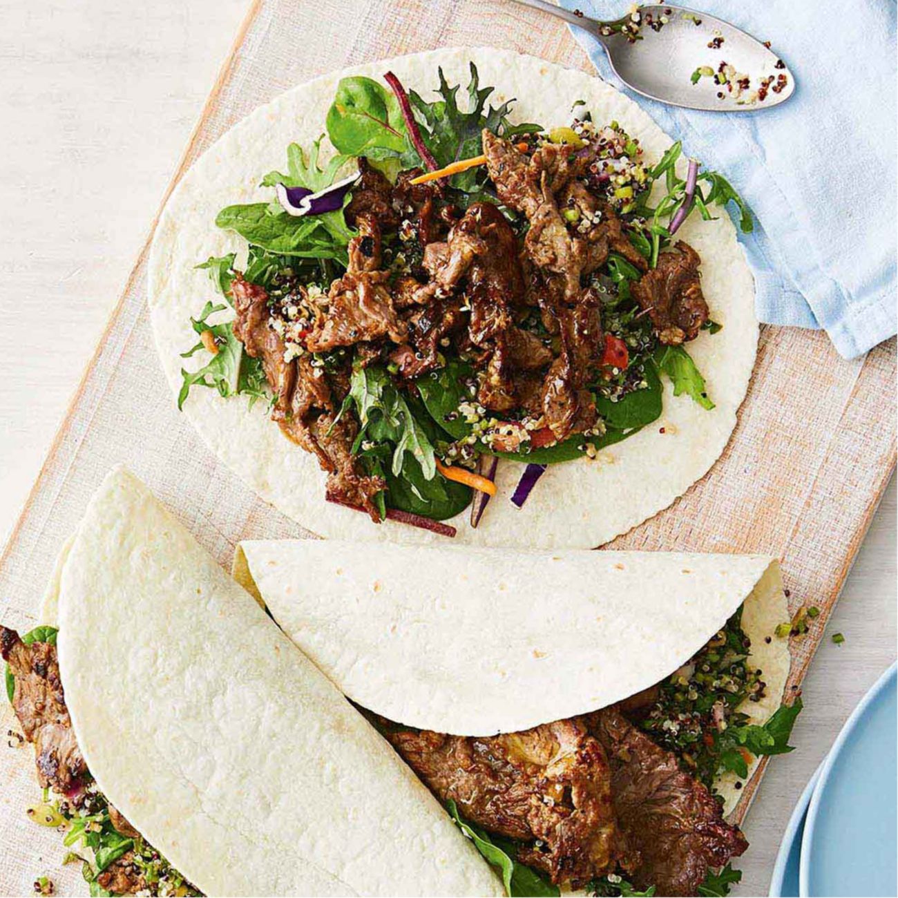 Bbq Lamb Souvlaki Wraps With Tabbouleh Recipe Woolworths