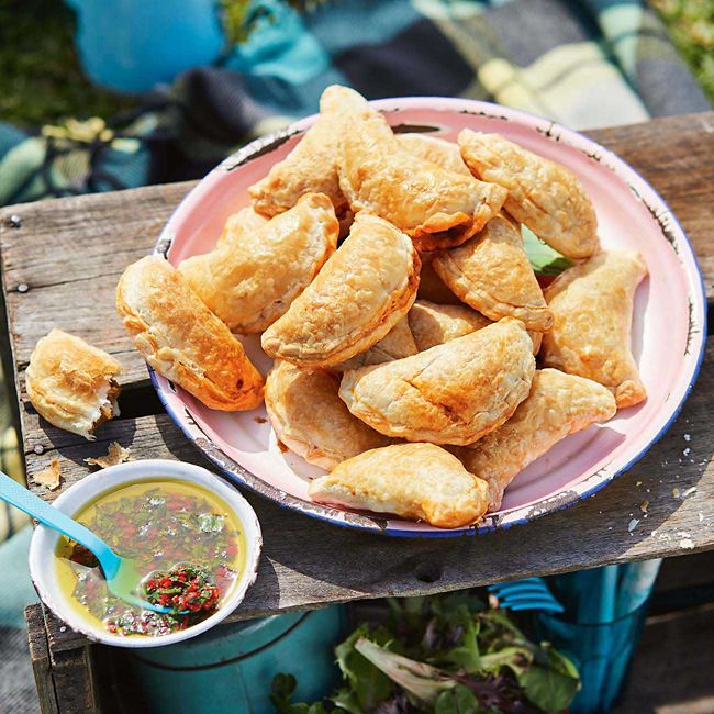 Beef & Olive Empanadas With Chilli Salsa