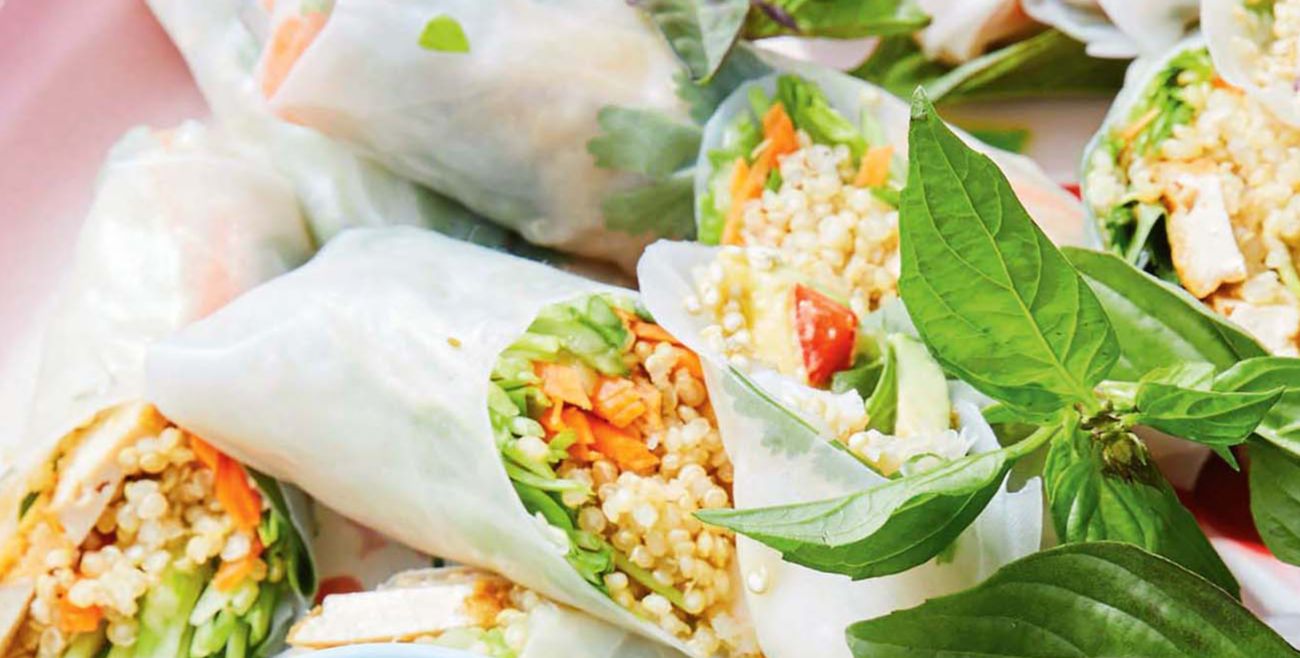 Satay Rice Paper Rolls With Hoisin Sauce Recipe Woolworths
