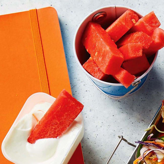 Watermelon With Yoghurt