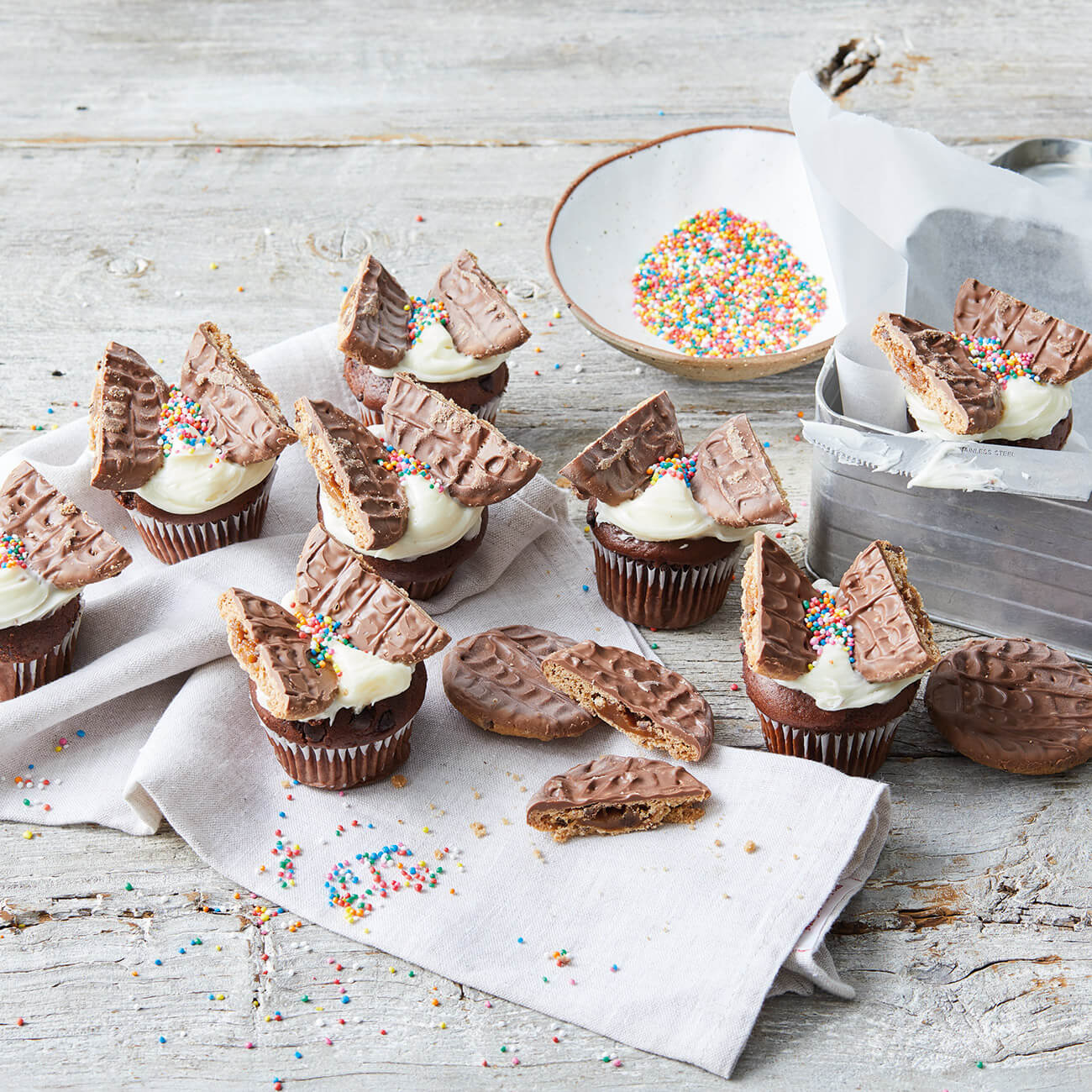 Cookie Butterfly Cupcakes