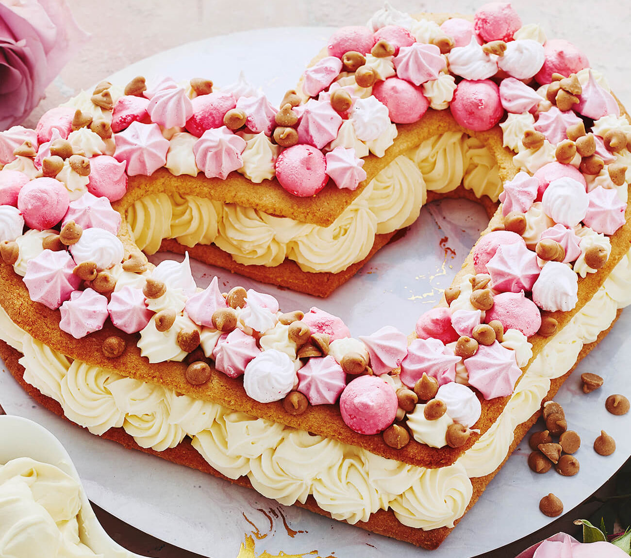 Heart-Shaped Cookie Cake Recipe