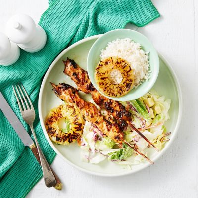 Sweet Smoky BBQ Chicken Skewers